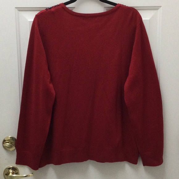 JM COLLECTION JEWELED CARDIGAN XL